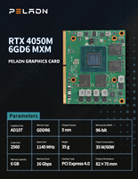 Carte graphique Peladn MXM GPU Geforce RTX 4050M 6 Go 96 bits, carte graphique de jeu RTX 4060M 4070M 8 Go GDDR6 128 bits MXM