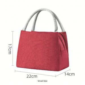 Sac isotherme en tissu Oxford avec bandoulière, idéal pour les repas à emporter, l'école, le travail, les pique-niques, sac à lunch isotherme - Product Image 3