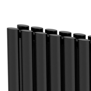 Anthracite Thiết kế ngang hình bầu dục cột đôi Bảng điều khiển ba lớp sơn tĩnh điện dọc trung tâm sưởi ấm tản nhiệt - Product Image 3