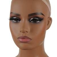 Nouvel Arrivage Mannequin de Présentation de Perruques et Bijoux Décoratifs Féminins, Tête Élégante, Réaliste et Vif avec Épaules