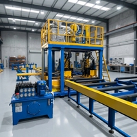 Ligne de production automatique de poutres en H horizontales avec assemblage SAW et ensemble complet de soudage à double fil inversé