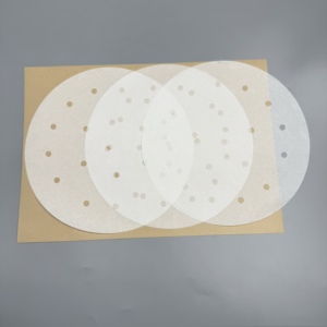 Papier sulfurisé rond jetable pour friteuse à air, double face silicone, divers diamètres pour panier vapeur - Product Image 4