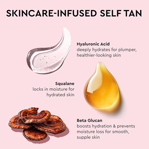 لوشن تسمير ذاتي طبيعي عضوي للجسم بتركيبة مرطبة، يمنح لونًا متألقًا للبشرة المتوسطة والداكنة - Product Image 3