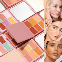 Palette de correcteur crème OEM ODM, fabrication sous marque privée, multi-couleurs, fini mat, couvrance totale, palette de correcteur pour le visage, logo personnalisé, maquillage