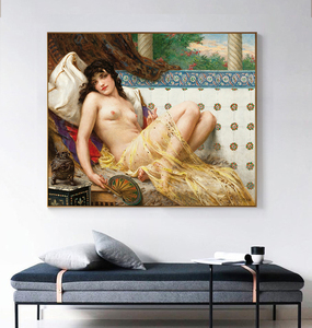 Pinturas al óleo de mujer desnuda de moda y sexy, pinturas al óleo desnudas femeninas, arte de pared de decoración del hogar - Product Image 4