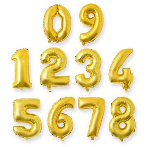 Ballons en feuille de 16 pouces avec chiffres, or rose, argent, vert à pois, pour décoration de fête prénatale et d'anniversaire - Product Image 2