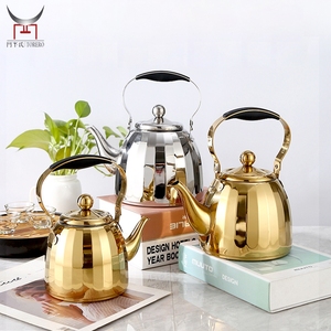 Bollitore per Tè con Logo Personalizzato Placcato Oro, Acciaio Inossidabile 304, per <span class=keywords><strong>Fornello</strong></span> a Gas e Piano a Induzione, Sicuro per Casa e Hotel - Product Image 4