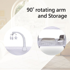 Berceau à bascule de qualité supérieure avec réglage en hauteur, berceau à bascule électrique pour bébé - Product Image 4