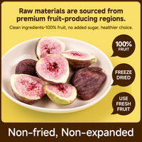 Gedroogde vijgenschijfjes FD Fruit Gezonde Snacks Natuurlijke Knapperige Vijgen Groothandel Fabriekslevering OEM ODM Export Markt