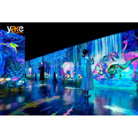 YAKEled Studio Interior 3D Inmersivo HD Pantalla LED Producción virtual Pared SDK Centro comercial Tienda minorista Ascensores