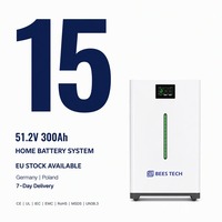 Kit Solaire Complet Tiny House Solar - 15 kWh 51,2 V 300 Ah LiFePO4 avec Bande LED et Onduleur 15 kW pour Système Hors Réseau - Stock entrepôt UE