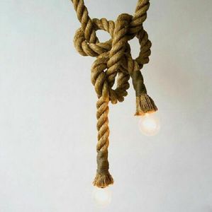 Lampada a sospensione a doppia corda nautica Vintage industriale retrò lampada a sospensione per ristorante commerciale - Product Image 2