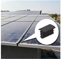 Profils de panneaux solaires en EPDM, étanches, avec fente en forme de T, bande d'étanchéité en caoutchouc photovoltaïque PV