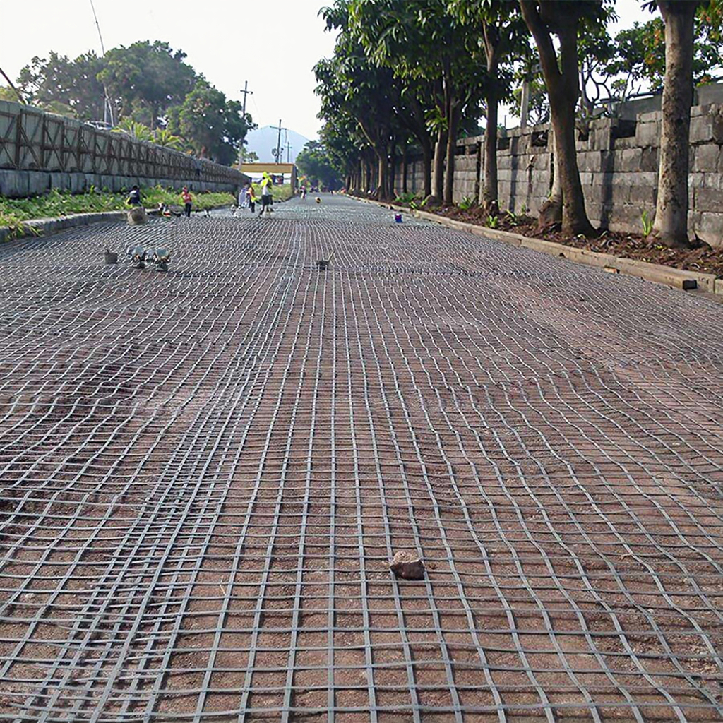 Biaxial Geogrid System PP Reinforcement Geogrid for Highway Construction Project in Chile