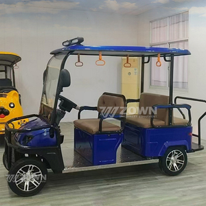 Carrito de golf eléctrico amarillo para 4 pasajeros, fabricado por Manufacturer, para transporte en zonas turísticas y campus. - Product Image 4
