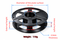 Conteneur d'emballage personnalisé réutilisable en plastique vide pour bobine de filament d'imprimante 3D PLA PETG ABS – Fournisseur OEM ODM