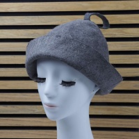 Chapeau de sauna en feutre de laine en forme de cloche avec logo personnalisé, boucle de suspension, casquette russe Banya, protection thermique pour hommes et femmes, spa à domicile, vente en gros