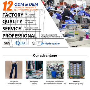 <span class=keywords><strong>Jeans</strong></span> Donna Denim di Qualità Personalizzabile OEM, Vestibilità Larga Casual a Gamba Dritta, Vita Media, Traspiranti, a Palazzo, Taglia XL, Lunghezza Lunga - Product Image 3