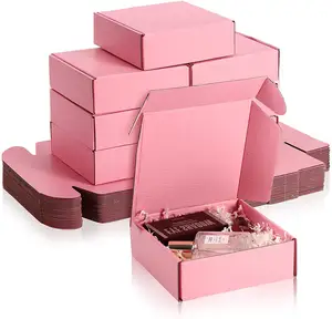 Custom Printed E commerce Mailing Cosmetic Makeup Beauty Box Gift Clothing Packaging Corrugated shipping carton Logo Box
