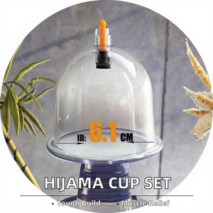 Ensemble de ventouses en plastique individuelles pour thérapie Hijama avec pot à vide pour le corps, certifié CE, garantie 1 an - Product Image 3