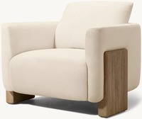 Mobilier d'intérieur de luxe moderne haut de gamme avec cadre en bois massif d'excellente qualité chaise personnalisée