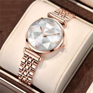 <span class=keywords><strong>Montre</strong></span> <span class=keywords><strong>Femme</strong></span> à <span class=keywords><strong>Prix</strong></span> Bas et Haute Qualité, Luxe en Or Rose Acier Inoxydable, <span class=keywords><strong>Montre</strong></span> Étanche Élégante pour <span class=keywords><strong>Femme</strong></span> - Product Image 3
