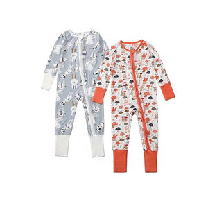 <span class=keywords><strong>Pyjama</strong></span> <span class=keywords><strong>bébé</strong></span> unisexe MULUNA en bambou, combinaison décontractée d'automne avec fermeture éclair bidirectionnelle, grenouillère douce <span class=keywords><strong>sans</strong></span> pieds - Product Image 6