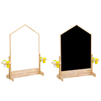 Tableau blanc et tableau magnétique double face avec cadre en bois pour jeu éducatif