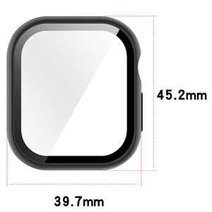Funda para Reloj <span class=keywords><strong>Apple</strong></span> Watch Series <span class=keywords><strong>S12</strong></span> de 43 mm y 47 mm, Carcasa Protectora Completa de PC con Protector de Pantalla de Vidrio Templado - Product Image 6