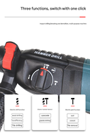 Marteau perforateur rotatif professionnel 26 mm 800 W haute puissance multifonction 220 V léger industriel pour le bricolage
