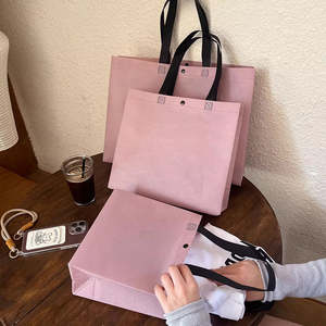 Большие небольшие нетканые продуктовые пакеты с логотипами, сверхпрочные ламинированные полипропиленовые нетканые сумки, экологически чистые многоразовые сумки для покупок - Product Image 5