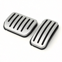 Couvre-pédales de frein en alliage d'aluminium argenté pour Tesla Model 3 Highland Model Y M3H Accessoires Antidérapants Performance Pédale de frein