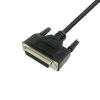 Kabel D-SUB 25Pin Male to Female 1M dengan Jaket PVC dan Pelindung Jalinan, Kabel Db25 Cetak untuk Aplikasi Kamera