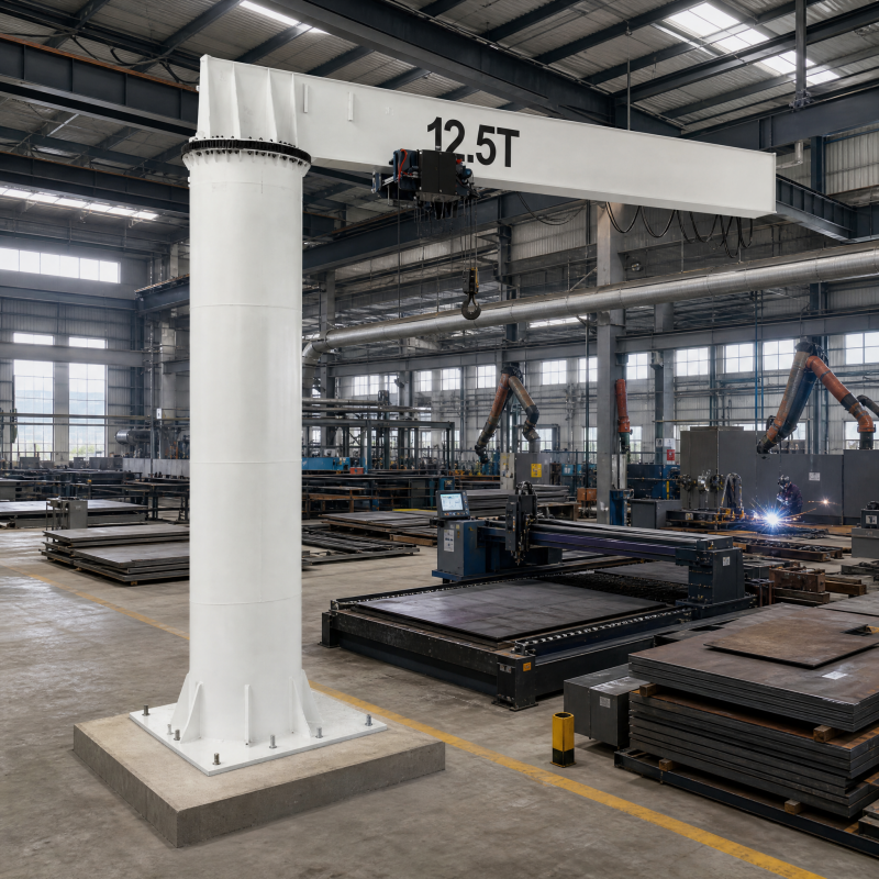 Industrial Column Swing Arm Crane for Mold Handling and Assembly ...
