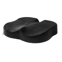 Coussin de siège orthopédique en mousse à mémoire de forme en U pour soulager les hémorroïdes et le coccyx, avec coussin de soutien lombaire amovible pour voiture