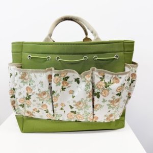 Polyester Gardening Tool Storage Tote Bag-4-6 Compartments Easy to Carry Specialized Organizer for Planting & Flower Care Tools - Product Image 1