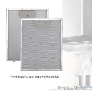 Filtre en maille pour hotte aspirante 320x260x9mm en aluminium perforé, filtre solide pour la ventilation de cuisine - Product Image 3