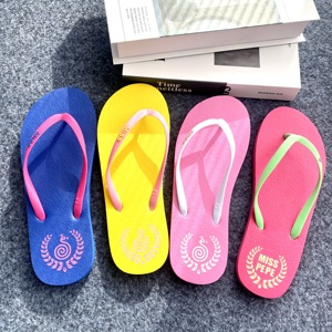 Logo imprimé personnalisé été hommes caoutchouc plage bain douche pantoufles tongs pantoufles en caoutchouc bon marché tongs - Product Image 1