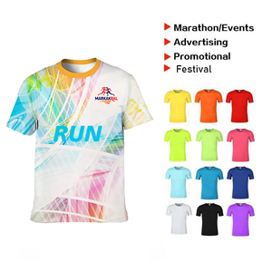 <span class=keywords><strong>T</strong></span>-shirts de sport en polyester personnalisés avec impression OEM, <span class=keywords><strong>t</strong></span>-shirts de marathon, <span class=keywords><strong>t</strong></span>-shirts de course à séchage rapide, <span class=keywords><strong>t</strong></span>-shirts de marathon sublimés - Product Image 2