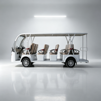 Bus de tourisme électrique de luxe 14 places, haute qualité, prix bas, pour hôtels, complexes hôteliers, parcs personnalisés et visites touristiques