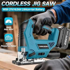 Sierra de calar inalámbrica para batería de 220V máx., sierra de calar orbital sin escobillas, cortes en bisel de 0-45°, 3 ajustes orbitales, luz LED, 2.2kW, 1 año de garantía - Product Image 5