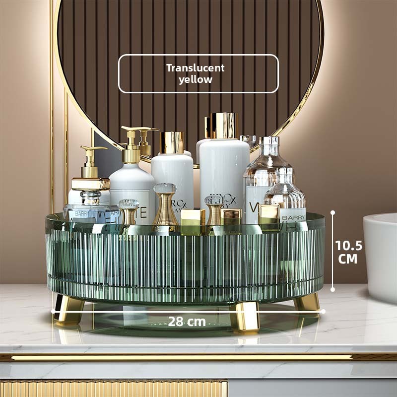 High Quality Transparent 360 Rotating Storage Rack Multi-functional Non-slip Storage Box with Base