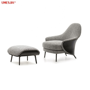 Fauteuil ANGIE de style italien moderne, fauteuil de <span class=keywords><strong>salon</strong></span>, meubles de <span class=keywords><strong>salon</strong></span>, pieds en métal, tissu, fauteuil de détente - Product Image 5
