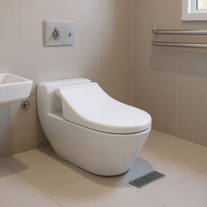 Asiento de Inodoro Blanco de 50.5 cm de Longitud para Personas con Discapacidad - Product Image 3