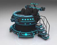 Équipement d'exercice parc à thème vr chaise de jeu d'œufs vue à 360 degrés tapis de course vr