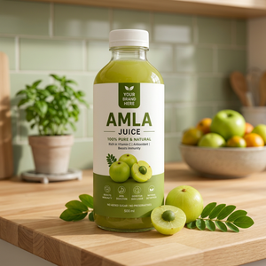 Private Label Amla Juice <b>Herbal</b> <b>Supplement</b> Cold Pressed Amla Extract Natural Vitamin C Antioxidant Immune Support Oral Liquid - Product Image 1