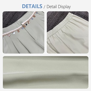 Pantalones de Traje de Pierna Ancha <span class=keywords><strong>Verde</strong></span> Salvia para Mujer, de Cintura Alta con Lentejuelas, Plisados y Drapeados, Pantalón de Oficina, <span class=keywords><strong>Pantalon</strong></span> Tailleur Femme - Product Image 6