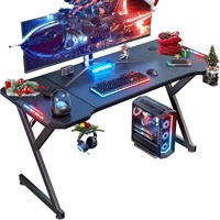 Bureau debout moderne de qualité supérieure pour bureau à domicile, bureau d'étude pour étudiants, LED, lumières RVB Table de jeu E-sports pour joueurs PC