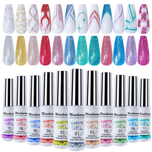 Esmalte de Gel con purpurina reflectante de diseño original, esmalte de <span class=keywords><strong>uñas</strong></span> de Gel UV semipermanente, esmalte de dibujo, barniz de pintura DIY - Product Image 1