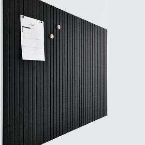 Tablero de <span class=keywords><strong>corcho</strong></span> grande negro de 30x30cm, azulejos de <span class=keywords><strong>pared</strong></span> de fieltro alternativos de 12 piezas con pestañas adhesivas extraíbles seguras para uso en tablero de mensajes - Product Image 1